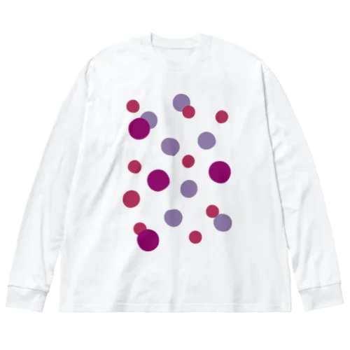 ぶどうの水玉 Big Long Sleeve T-Shirt