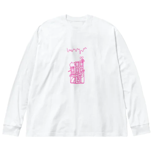 巨大チョコレート　ピンク Big Long Sleeve T-Shirt
