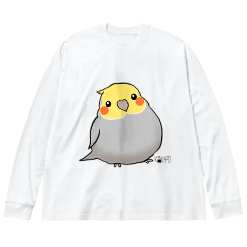 *KAKAPO*のふんわりオカメインコちゃん(のまる) Big Long Sleeve T-Shirt