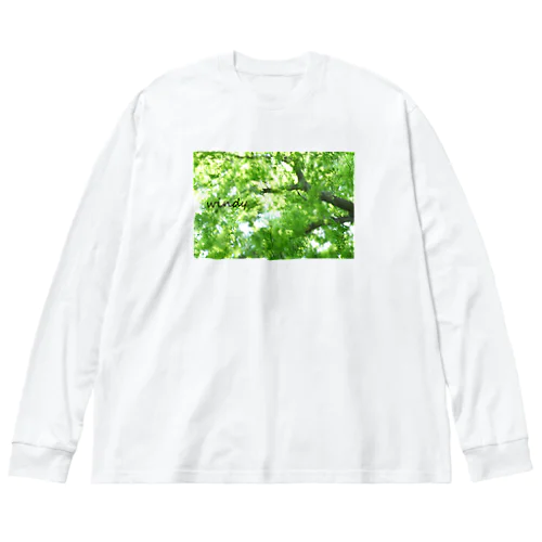 風に揺れる木 Big Long Sleeve T-Shirt