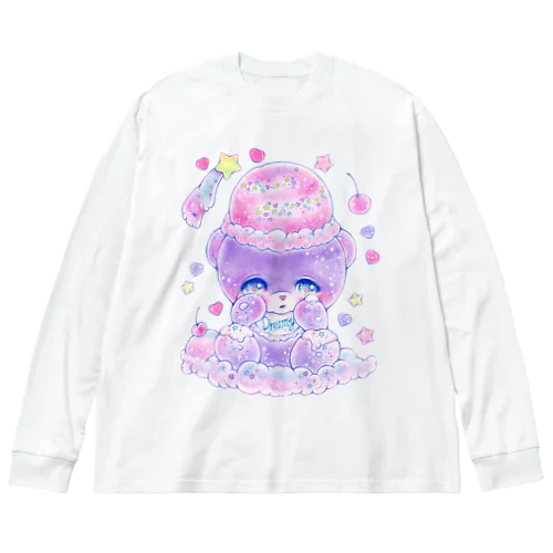 Ice Bear Luru☆ ビッグシルエットロングスリーブTシャツ