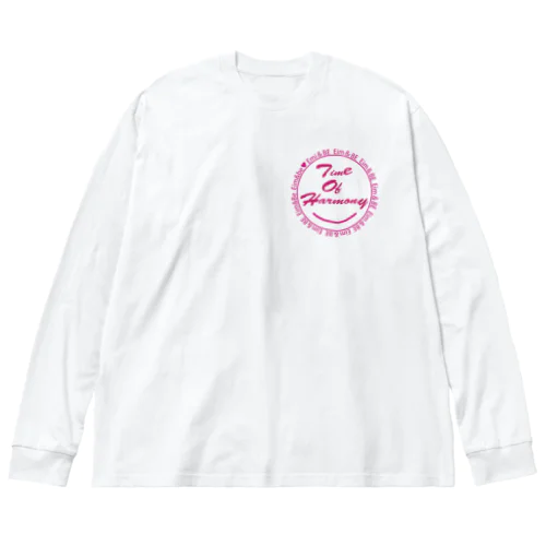 Time of harmony(ピンクロゴ) ビッグシルエットロングスリーブTシャツ