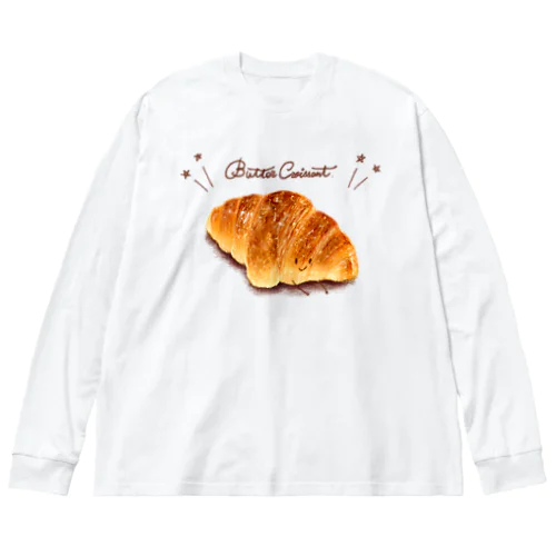 バタークロワッサン Big Long Sleeve T-Shirt