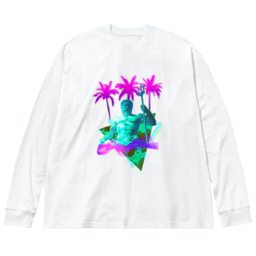 ポセイドンネオンギリシャ神話 Big Long Sleeve T-Shirt