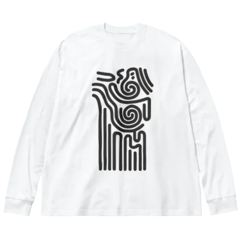 縄文の模様Ⅰ Big Long Sleeve T-Shirt