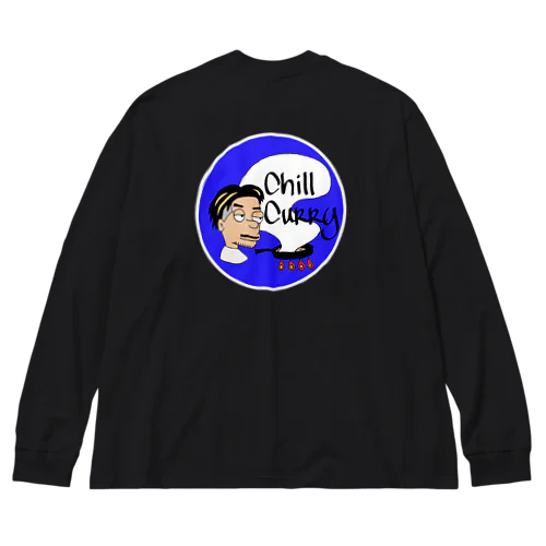 chill ロンティ一(royal blue) Big Long Sleeve T-Shirt