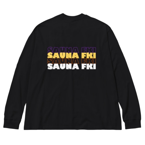【SAUNA FKI/サウナ福井】カラフルロゴ Big Long Sleeve T-Shirt