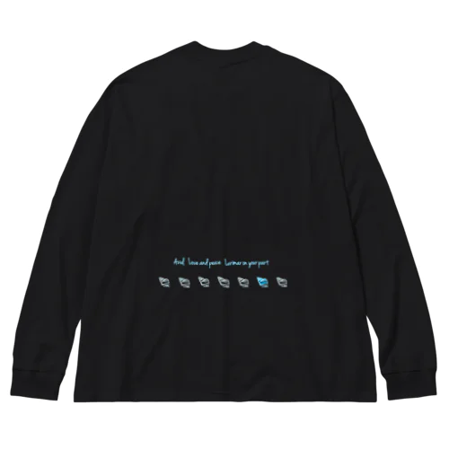 ワンカラーヤドカリ黒 Big Long Sleeve T-Shirt