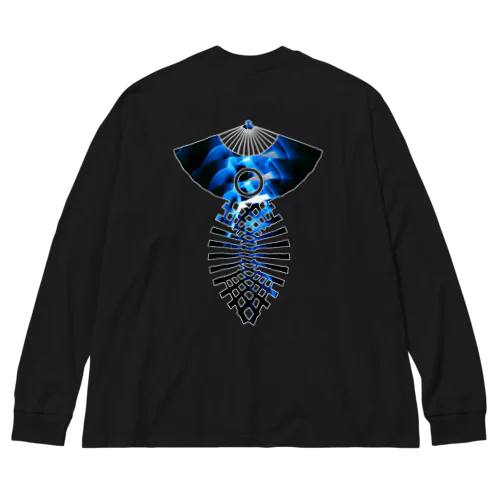 逆扇 蒼炎 Big Long Sleeve T-Shirt