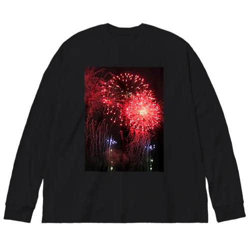  201908171905003　赤の連発 Big Long Sleeve T-Shirt