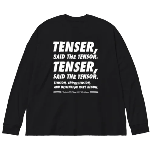 TENSER_white ビッグシルエットロングスリーブTシャツ