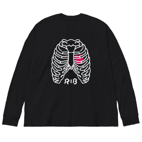 リブ Big Long Sleeve T-Shirt