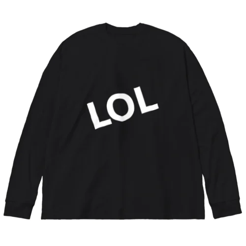 LOLビッグシルエットパーカー黒 ビッグシルエットロングスリーブTシャツ