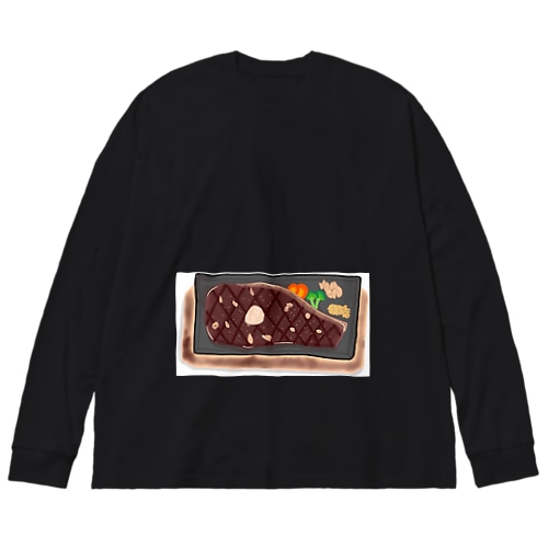 リブロースステーキ② Big Long Sleeve T-Shirt