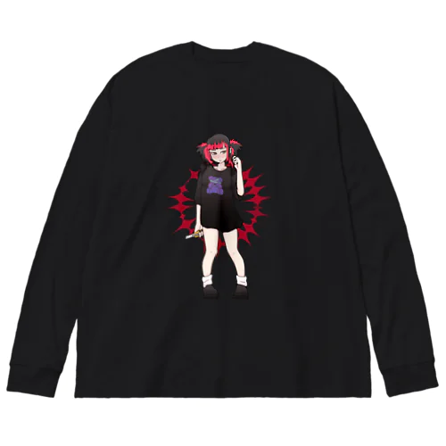 地雷女まお Big Long Sleeve T-Shirt