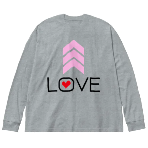 LOVE UP ビッグシルエットロングスリーブTシャツ