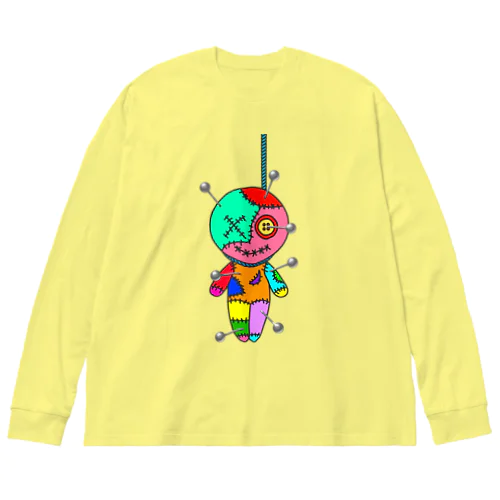 HANGING VOODOO DOLL with PINS ビッグシルエットロングスリーブTシャツ