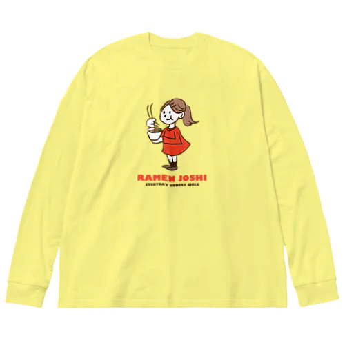 RAMEN JOSHI Big Long Sleeve T-Shirt