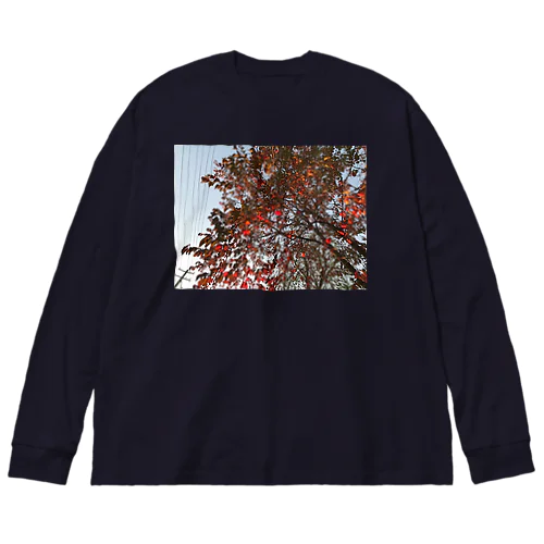 201910181619002　桜の紅葉 ビッグシルエットロングスリーブTシャツ