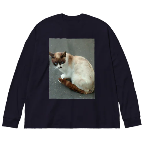 201408161744000　焦げ目の猫 Big Long Sleeve T-Shirt