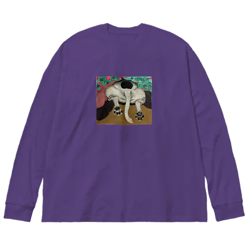 コタツに入る犬 いぬ 犬  Big Long Sleeve T-Shirt