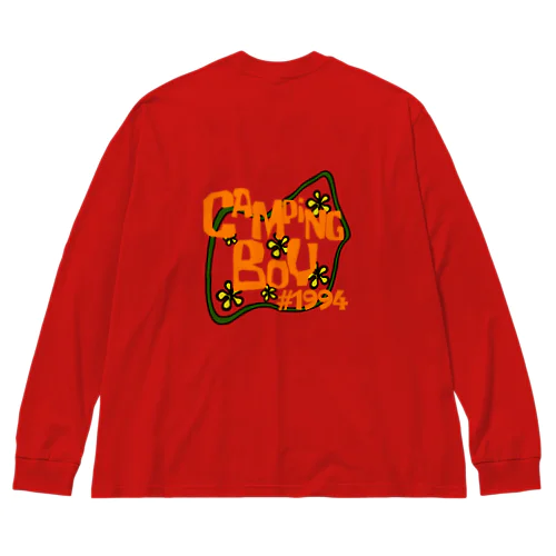 camping boy 🌻 Big Long Sleeve T-Shirt