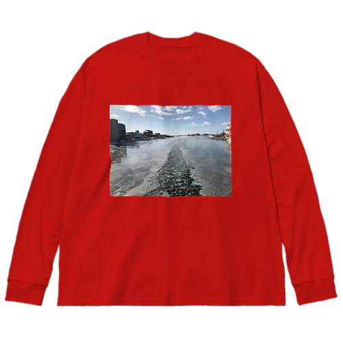 201902111352001　漁船の足跡 Big Long Sleeve T-Shirt