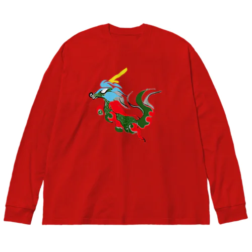 DEFORMED DRAGON Big Long Sleeve T-Shirt