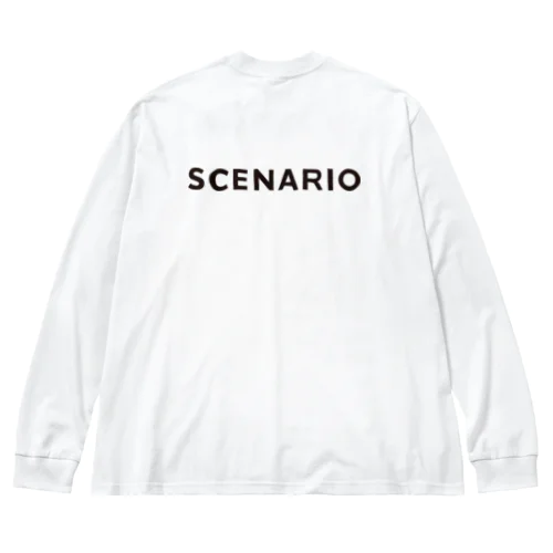 SCENARIO BACK LOGO Tee ビッグシルエットロングスリーブTシャツ