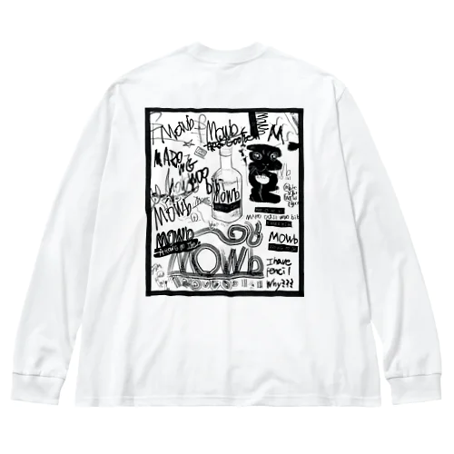 R-001 ロゴ探し ビッグシルエットロングスリーブTシャツ