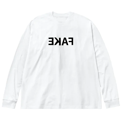 not "fake" ビッグシルエットロングスリーブTシャツ