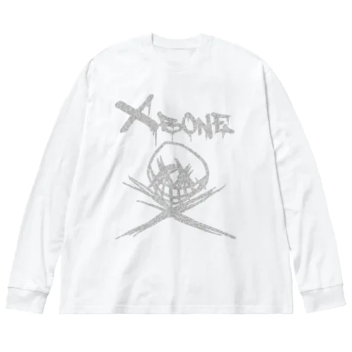 RAKUGAKIXBONE WHTCAM ビッグシルエットロングスリーブTシャツ