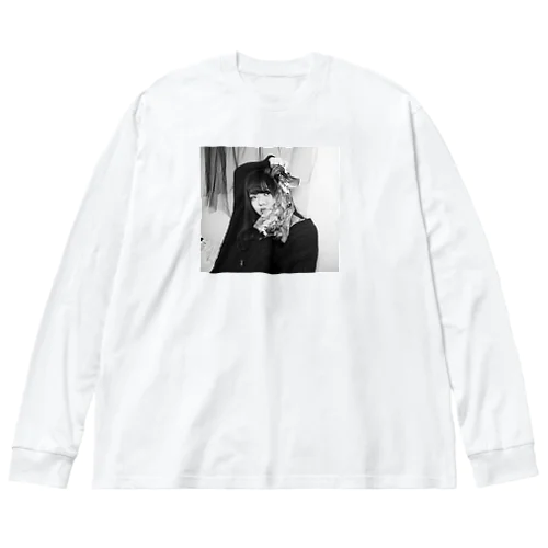 モノクロヨモギ Big Long Sleeve T-Shirt