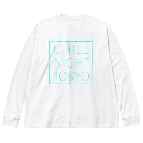 CNT square  logo / Tiffany  blue ビッグシルエットロングスリーブTシャツ