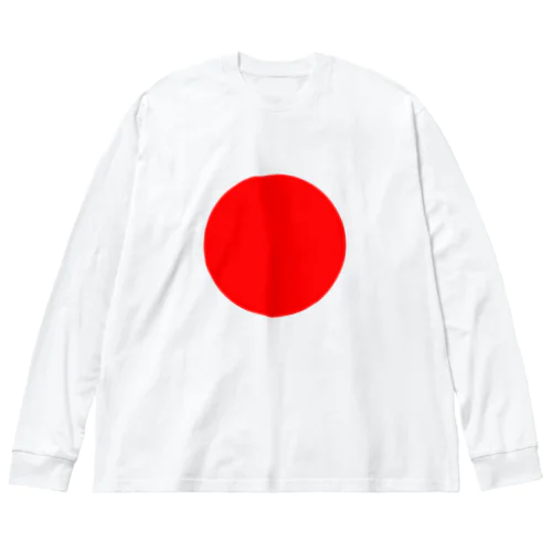 日の丸ロンTee 루즈핏 롱 슬리브 티셔츠