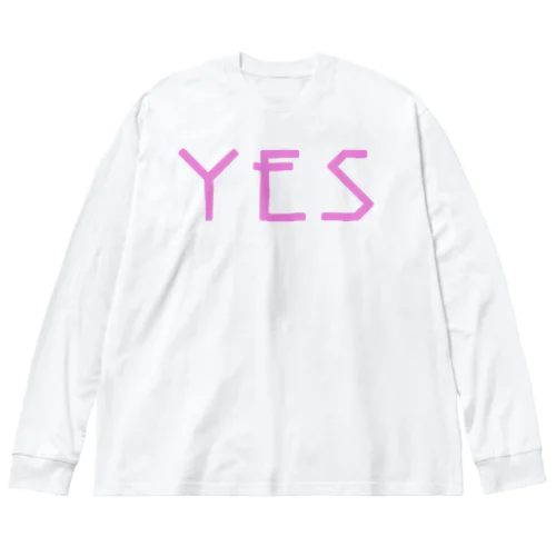 YES NO ロンTee Big Long Sleeve T-Shirt