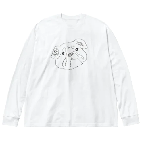 不服 ビッグシルエットロングスリーブTシャツ