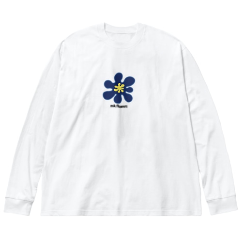 flower ビックシルエットTシャツ Big Long Sleeve T-Shirt
