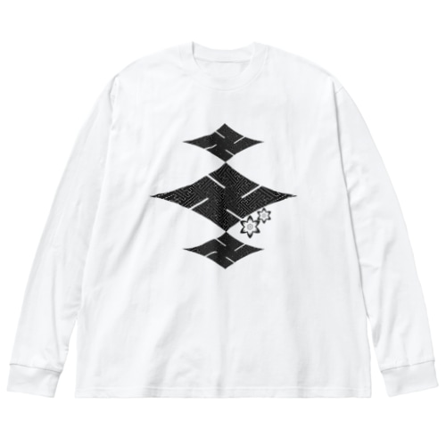 楼卍(ロマン)の黒 Big Long Sleeve T-Shirt