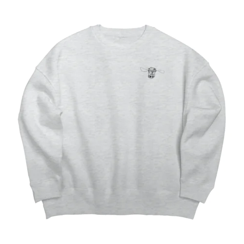 しらっＴ（くちびる） Big Crew Neck Sweatshirt