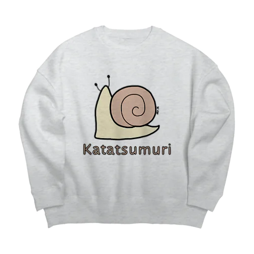 Katatsumuri (カタツムリ) 色デザイン Big Crew Neck Sweatshirt