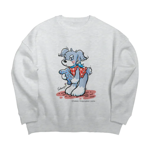 シュナガール_骨クッション_ウェア Big Crew Neck Sweatshirt