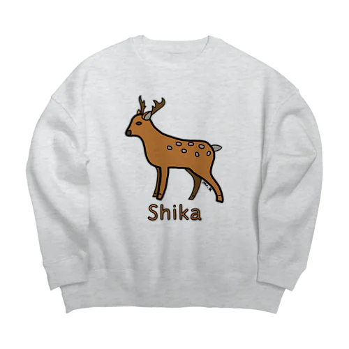 Shika (シカ) 色デザイン Big Crew Neck Sweatshirt