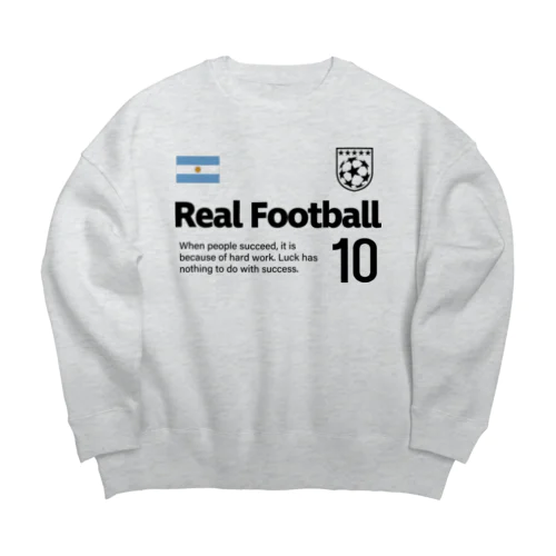 リアルフットボール アルゼンチン Big Crew Neck Sweatshirt