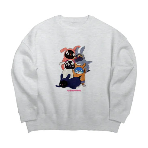 うさぺん。 Big Crew Neck Sweatshirt