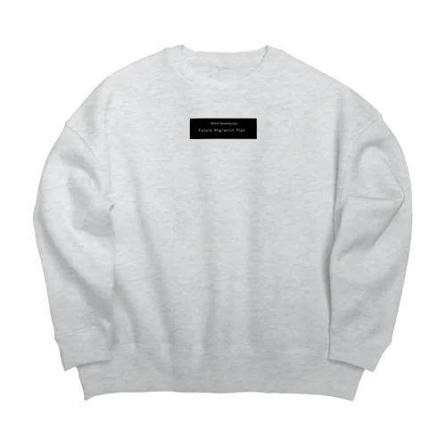 未来移住計画シリーズ🌏 ブラックホール-ホワイトホール✨🛸 Big Crew Neck Sweatshirt