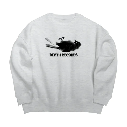 DEATH RECORDS Big Crew Neck Sweatshirt