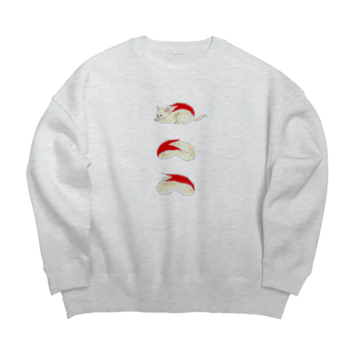 妖怪うさぎりんごにゃんこ Big Crew Neck Sweatshirt