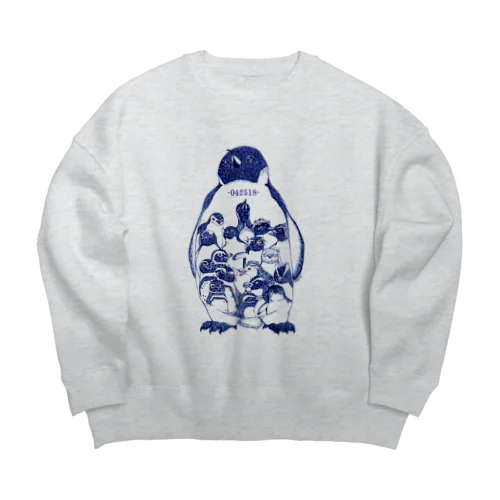 -042518-World Penguins Day Big Crew Neck Sweatshirt