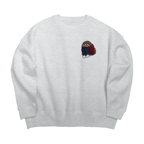 じっとちゃん＾＾ Big Crew Neck Sweatshirt